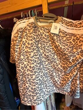BiBi Leopard Print Women's Shorts in Tan and Black
